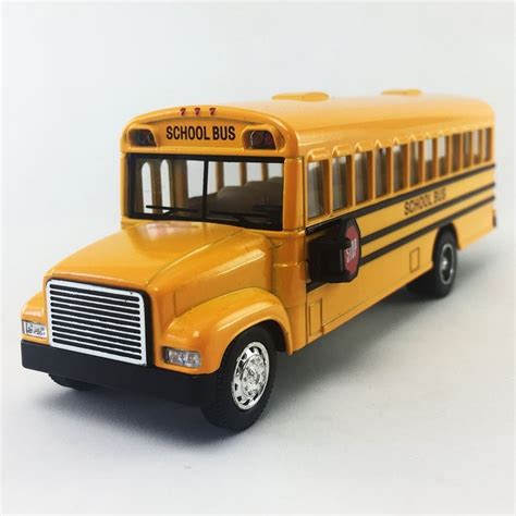 Kinsfun 6" Inch Yellow School Bus Diecast Model Toy - Walmart.com