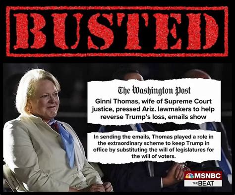 Ginni Thomas, Wife of Supreme Court Justice Clarence Thomas: BUSTED ...