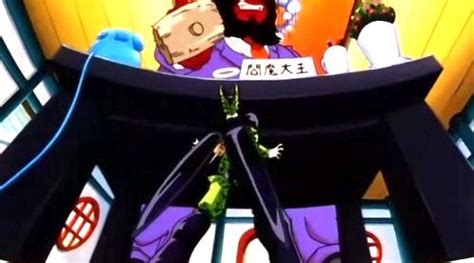 When Goku dies (the first time), he asks King Yemma, the guy in charge ...