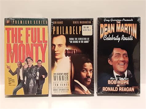 Vintage Factory Sealed VHS Movies: the Full Monty Premiere Series ...