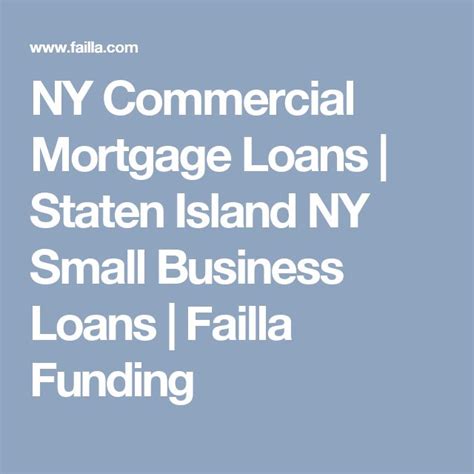 NY Commercial Mortgage Loans | Staten Island NY Small Business Loans ...