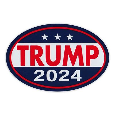 Oval Magnet, Donald Trump 2024 (Don Trump Jr., Eric Trump, Ivanka), 6 ...