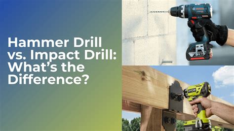 Hammer Drill vs. Impact Drill: What’s the Difference?