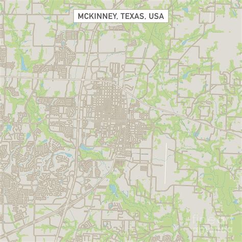 Mckinney, Texas Map - Street Map Of Mckinney Texas | Printable Maps