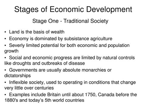 PPT - Stages of Economic Development PowerPoint Presentation, free ...