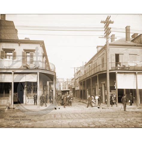 New Orleans Louisiana 1906 Madison Street Historic Vintage Photo Tulane ...