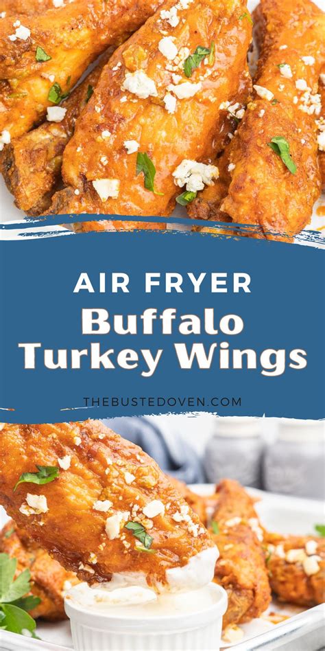 Air Fryer Buffalo Turkey Wings - The Busted Oven