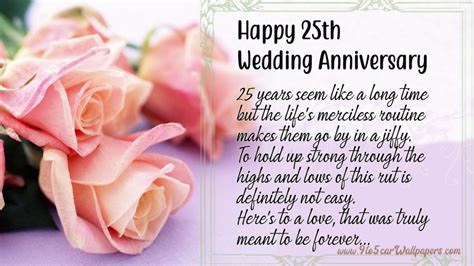 25th Anniversary Wishes For Parents & silver wedding anniversary wishes