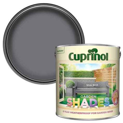 Cuprinol Garden Shades Silver Birch Exterior Paint 2.5L | Wilko