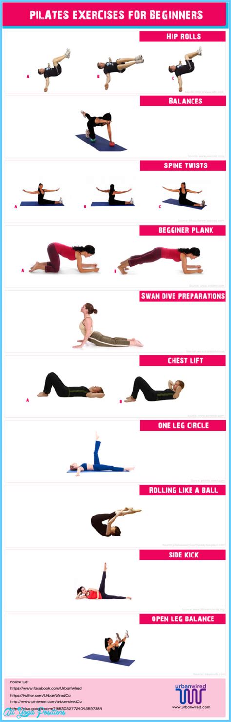 Beginner Pilates Exercises - AllYogaPositions.com