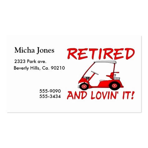 Retired Business Card Templates | BizCardStudio