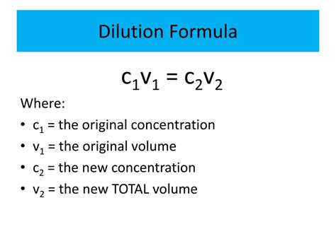 PPT - Preparing Solutions with Dilutions PowerPoint Presentation, free ...