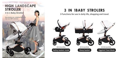 Baby Stroller 3 in 1 With Car Seat | Car Seat Stroller Combo