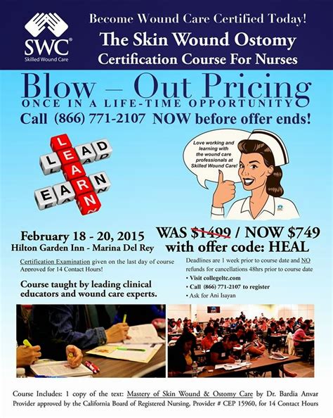 Wound Care Wisdom: Skin, Wound, and Ostomy Certification -- upcoming course