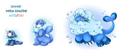 Popplio evolution by choko91 on DeviantArt