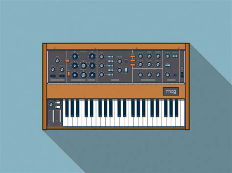 Analog Synthesizer Minimoog by Moog by Radek Ciechanowski on Dribbble