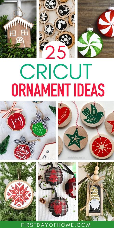 Best Cricut Christmas Ornaments of 2024 | First Day of Home