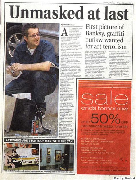 Banksy Identity 'Unmasked' As Robin Gunningham In 'Geographic Profiling ...