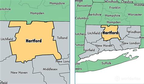 Hartford Ct Map | Color 2018