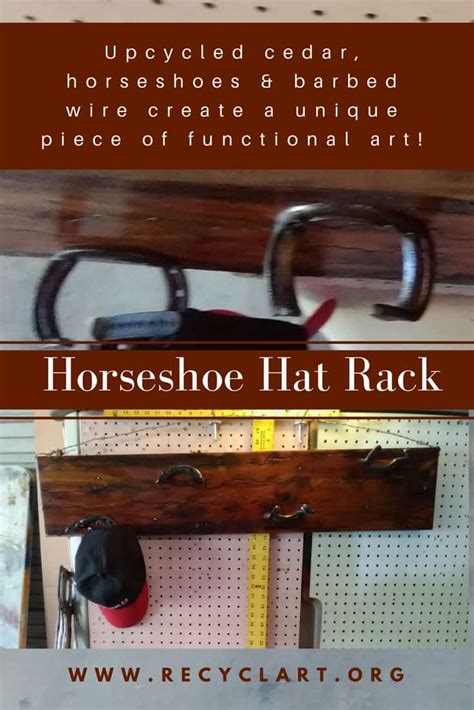 Upcycled Horseshoe Hat Rack Makes Cedar Look Amazing! • Recyclart