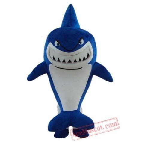 Shark Mascot Costume Bruce Cartoon Character | Shark costumes, Mascot ...