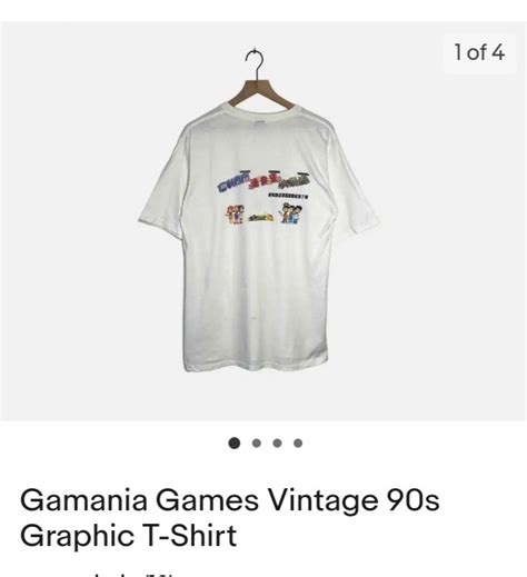 Vintage GAMANIA games graphic tee, Men's Fashion, Tops & Sets, Tshirts ...