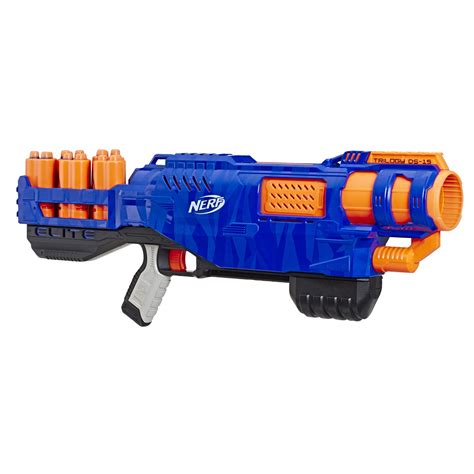 Buy Trilogy DS-15 Nerf N-Strike Elite Toy Blaster with 15 Official Nerf ...