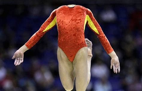 The Headless Gymnast Optical Illusion