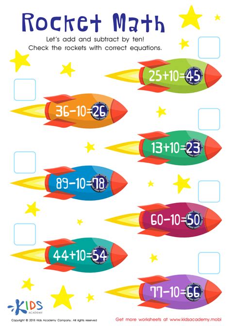 Rocket Math Free Printables | The Best Porn Website