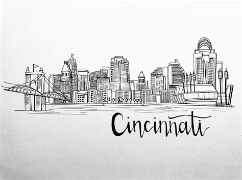 Home Décor Wooden Skyline Housewarming gift Ohio City Silhouette City ...