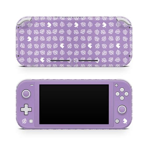 Nintendo Switch Lite Skin, Pastel Purple Leaf Switch Skin, Leaves ...