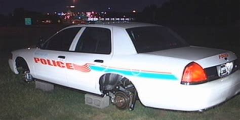 Shreveport Cop Car Has Its Rims And Tires Stolen