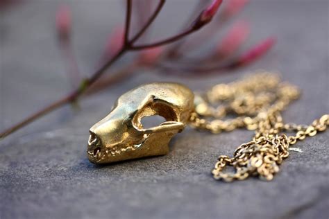 Fruit Bat Necklace Vampire Necklace Skull Necklace Skull Jewelry Bat ...