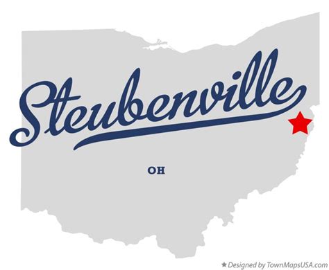 Map of Steubenville, OH, Ohio