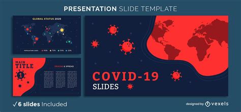 Covid-19 Presentation Template Vector Download