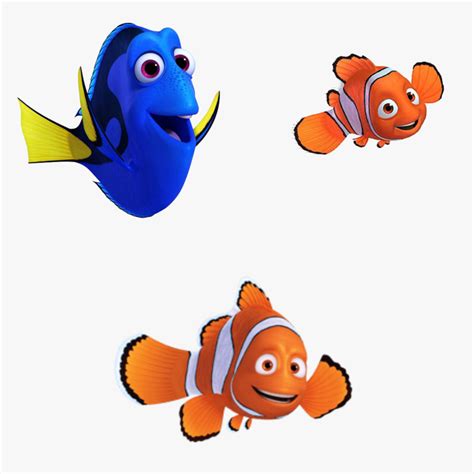 Marlin, Nemo & Dory - Dory Finding Dory, HD Png Download - kindpng