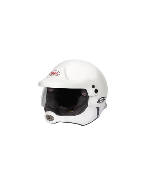 BELL MAG-10 RALLY PRO White Helmet (Hans) - Cars & Vibes