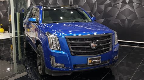 Cadillac Escalade - Blue Gloss wrap | WrapStyle