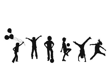 Kid Jumping Silhouette at GetDrawings | Free download