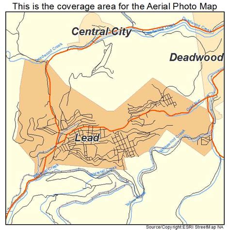 Aerial Photography Map of Lead, SD South Dakota