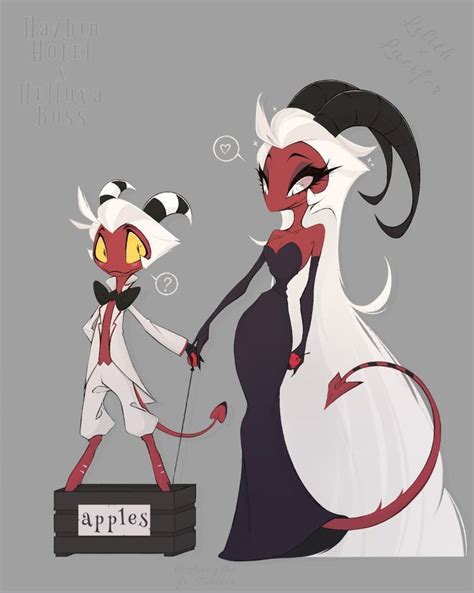 Lucifer and Lilith in Helluva Boss | Cartoon character design ...