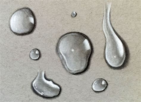 How to Draw Water Droplets