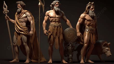 Ancient Greek Mythology Character Set From Ancient Gods And Kings ...