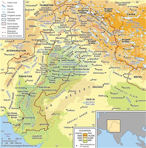 Indus River In India Map