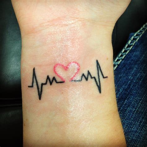 Love Tattoo Design Heart Beat Images - Viraltattoo