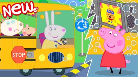 Peppa Pig Tales 🚌 The NEW School Bus! 🫧 Peppa Pig Episodes - YouTube