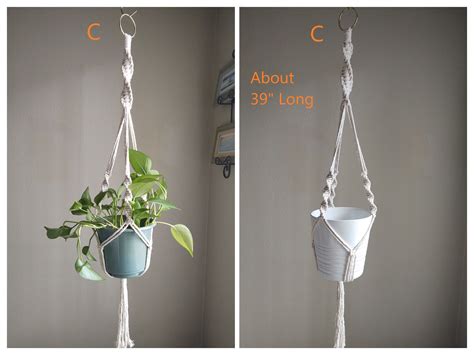 Macrame Boho Plant Hangers - Etsy