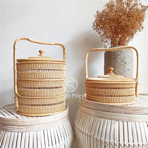 Bakul Rotan Tingkat / Rattan Basket / Bakul Rotan / Traditional Basket ...