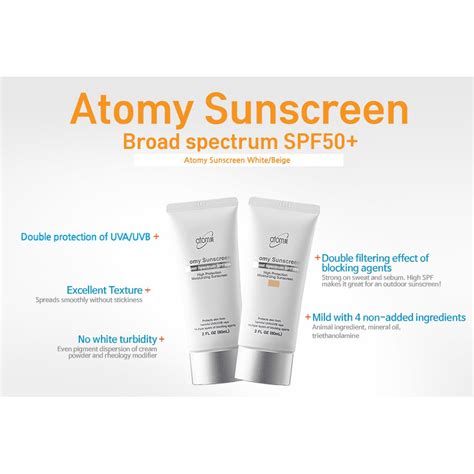 (Ready stock)Korea Atomy sunscreen skin care SPF50+ | Shopee Malaysia