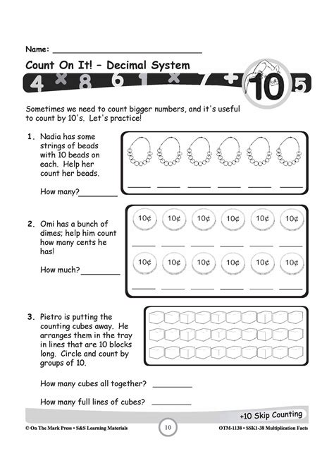 Number Counting Worksheets - Math Counting Worksheets - Free ...